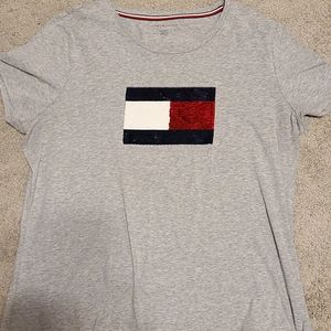 Tommy Hilfiger Sequin T-Shirt sz XL
